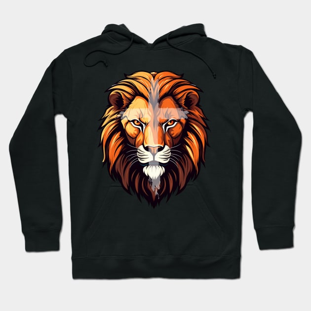 Jesus Lion of Judah Jesus Cross Faith Christian Hoodie by AE Desings Digital